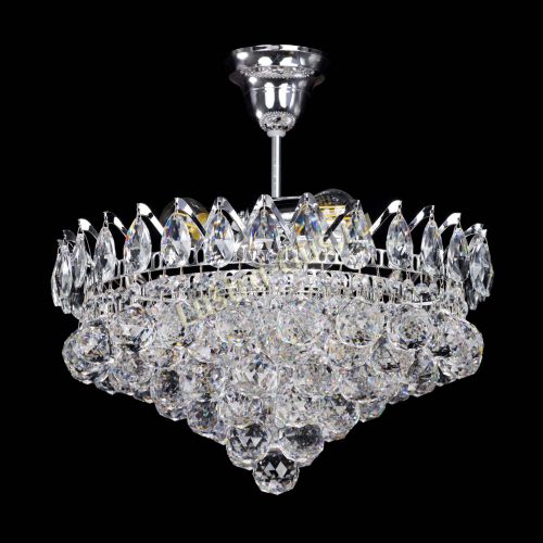 Люстра Корона Капель шар 3 лампы в Подольске Гусь Хрустальный