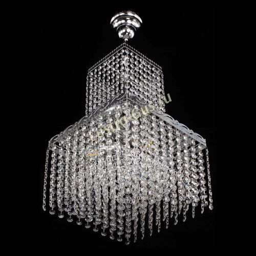 Люстра Квадрат №3 с подвесом в Подольске Гусь Хрустальный