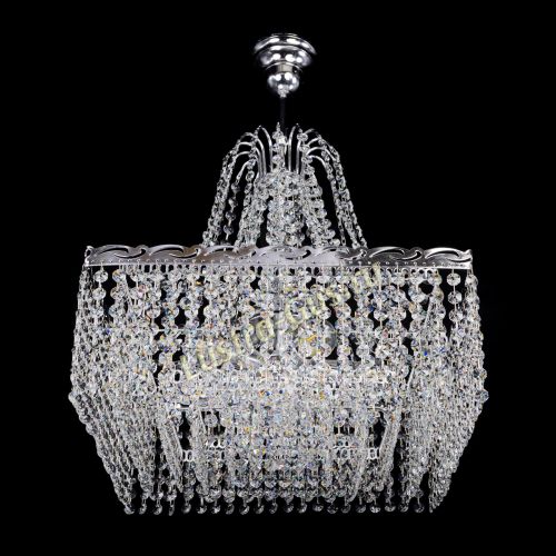 Люстра Квадрат Оптикон с подвесом в Подольске Гусь Хрустальный