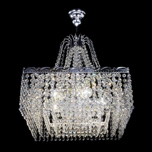 Люстра Квадрат Оптикон с подвесом в Подольске Гусь Хрустальный