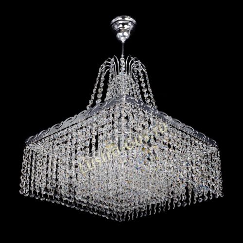 Люстра Квадрат Оптикон с подвесом в Подольске Гусь Хрустальный