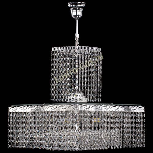 Люстра Квадрат с подвесом в Подольске Гусь Хрустальный