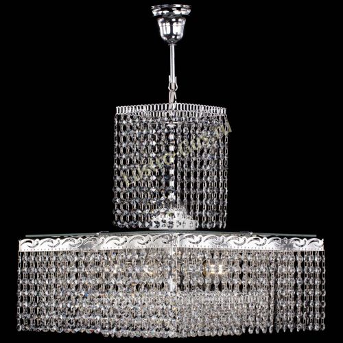 Люстра Квадрат с подвесом в Подольске Гусь Хрустальный