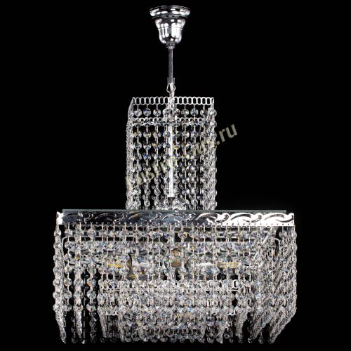 Люстра Квадрат с подвесом в Подольске Гусь Хрустальный