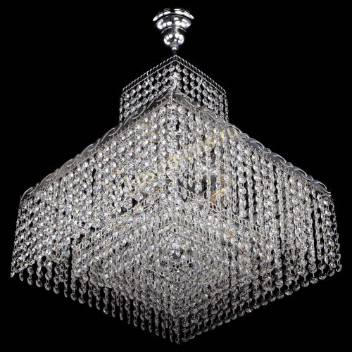 Люстра Квадрат с подвесом в Подольске Гусь Хрустальный