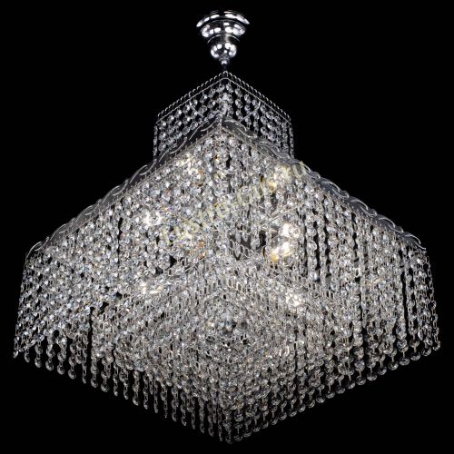 Люстра Квадрат с подвесом в Подольске Гусь Хрустальный