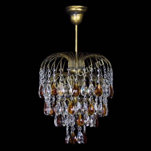 Люстра Лора №3 под бронзу чайная в Подольске Гусь Хрустальный