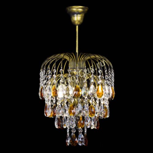 Люстра Лора №3 под бронзу чайная в Подольске Гусь Хрустальный