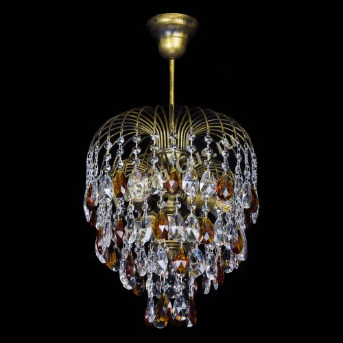 Люстра Лора №3 под бронзу чайная в Подольске Гусь Хрустальный