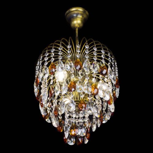 Люстра Лора №3 под бронзу чайная в Подольске Гусь Хрустальный