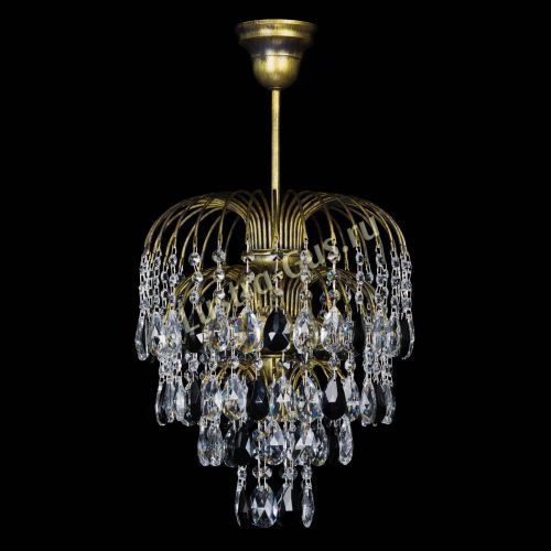 Люстра Лора №3 под бронзу черная в Подольске Гусь Хрустальный