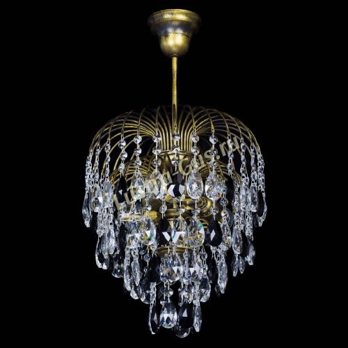 Люстра Лора №3 под бронзу черная в Подольске Гусь Хрустальный