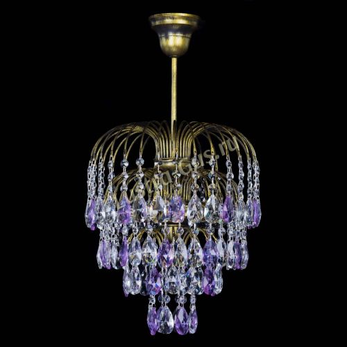 Люстра Лора №3 под бронзу фиолетовая в Подольске Люстра Лора №3 под бронзу фиолетовая в Подольске