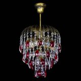 Люстра Лора №3 под бронзу красная в Подольске