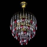 Люстра Лора №3 под бронзу красная в Подольске