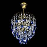 Люстра Лора №3 под бронзу синяя в Подольске