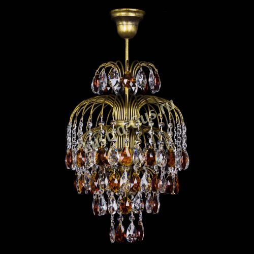 Люстра Лора №3 журавлик Чайная под бронзу в Подольске Гусь Хрустальный