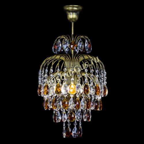 Люстра Лора №3 журавлик Чайная под бронзу в Подольске Гусь Хрустальный