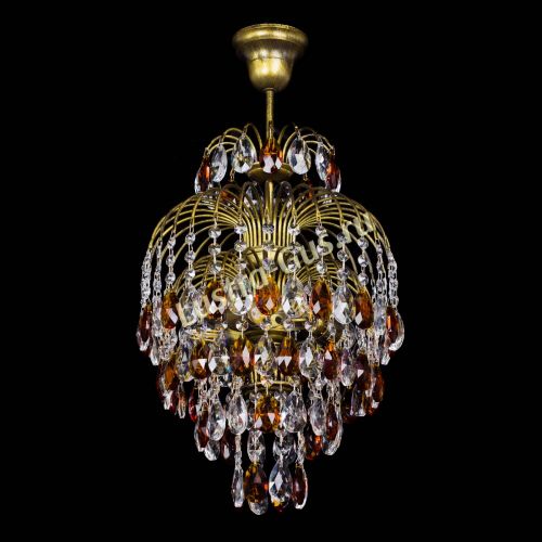 Люстра Лора №3 журавлик Чайная под бронзу в Подольске Гусь Хрустальный