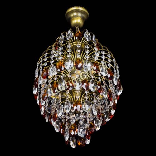 Люстра Лора №3 журавлик Чайная под бронзу в Подольске Гусь Хрустальный