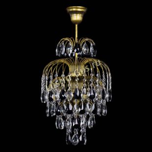 Люстра подвесная Лора №3 журавлик Черная под бронзу