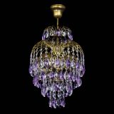 Люстра Лора №3 журавлик Фиолетовая под бронзу в Подольске