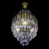 Люстра Лора №3 журавлик Фиолетовая под бронзу в Подольске