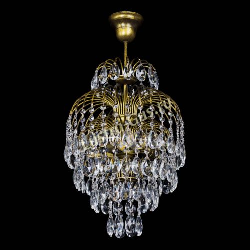 Люстра Лора №3 журавлик под бронзу в Подольске Гусь Хрустальный