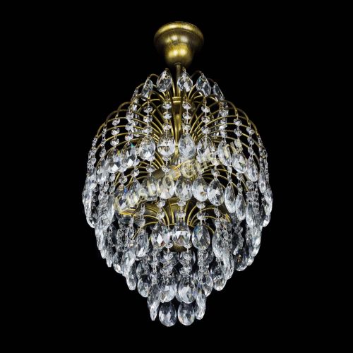 Люстра Лора №3 журавлик под бронзу в Подольске Гусь Хрустальный