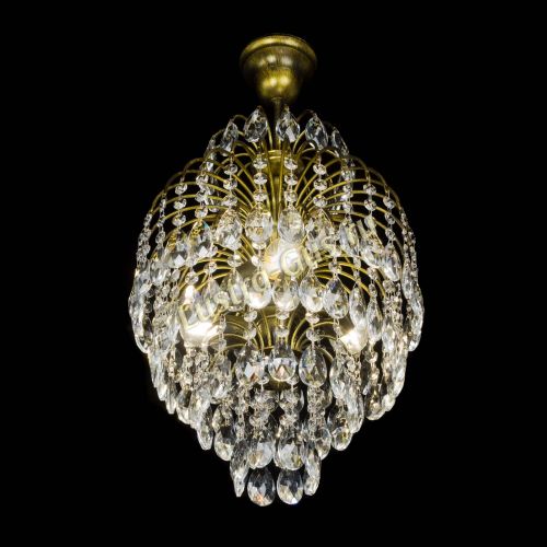 Люстра Лора №3 журавлик под бронзу в Подольске Гусь Хрустальный