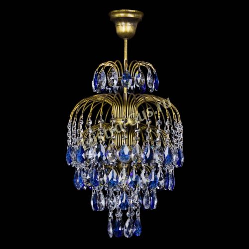 Люстра Лора №3 журавлик Синяя под бронзу в Подольске Люстра Лора №3 журавлик Синяя под бронзу в Подольске