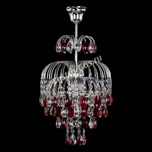 Люстра Лора №3 журавлик красная в Подольске Гусь Хрустальный