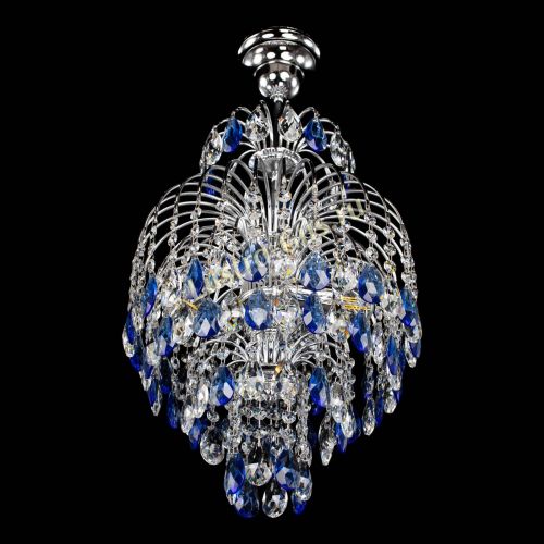 Люстра Лора №3 журавлик синяя в Подольске Гусь Хрустальный