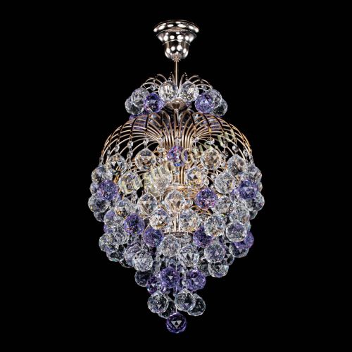 Люстра Лора Шар 40 фиолетовая в Подольске Гусь Хрустальный