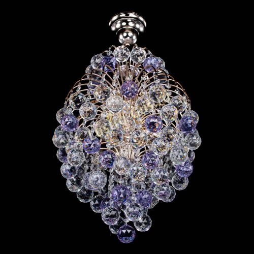 Люстра Лора Шар 40 фиолетовая в Подольске Гусь Хрустальный