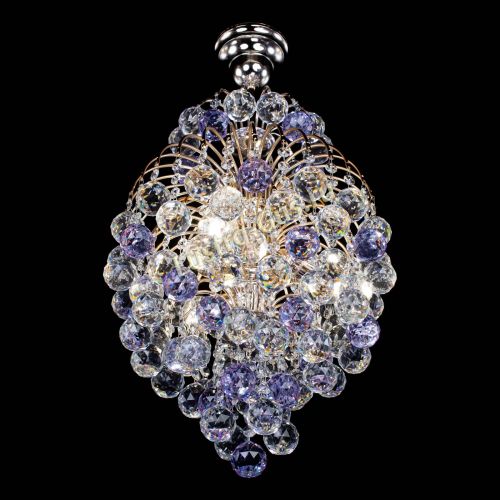 Люстра Лора Шар 40 фиолетовая в Подольске Гусь Хрустальный