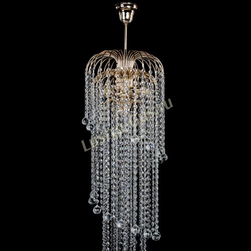 Люстра Лора Винтаж длинная (шар 30мм) в Подольске Гусь Хрустальный