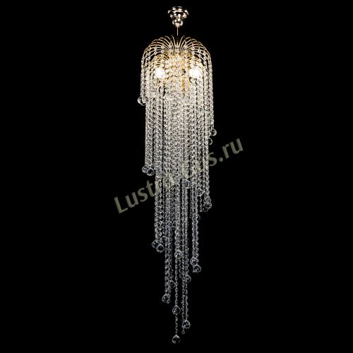 Люстра Лора Винтаж длинная (шар 30мм) в Подольске Гусь Хрустальный