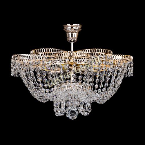 Люстра Лотос Пион с подвесом в Подольске Гусь Хрустальный