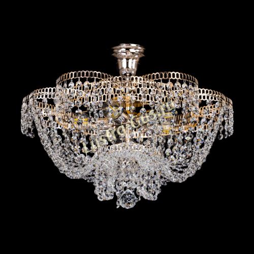 Люстра Лотос Пион с подвесом в Подольске Гусь Хрустальный