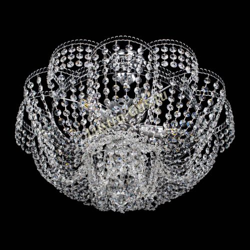 Люстра Лотос Пион с подвесом в Подольске Гусь Хрустальный