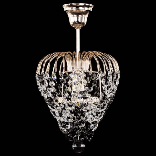 Люстра Малинка обтикон черная в Подольске Гусь Хрустальный