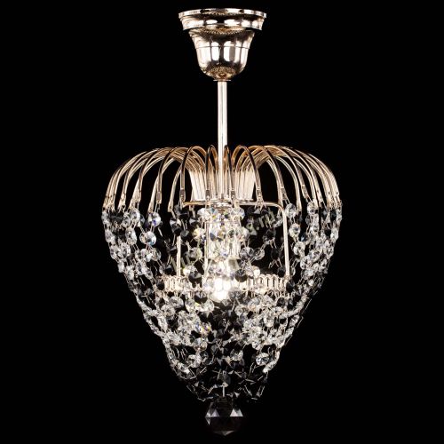 Люстра Малинка обтикон черная в Подольске Гусь Хрустальный