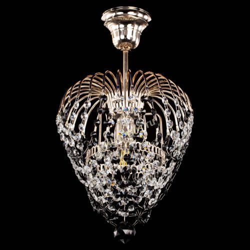 Люстра Малинка обтикон черная в Подольске Гусь Хрустальный