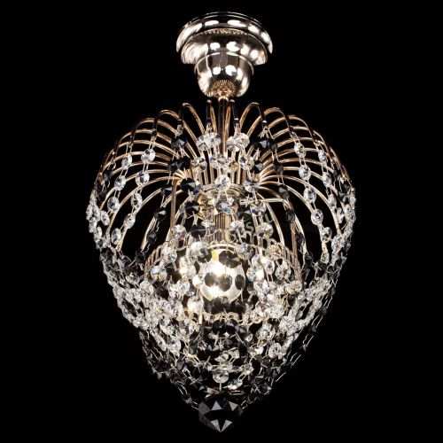 Люстра Малинка обтикон черная в Подольске Гусь Хрустальный