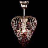 Люстра Малинка обтикон красная в Подольске