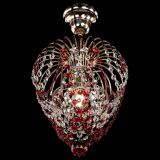 Люстра Малинка обтикон красная в Подольске