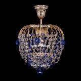 Люстра Малинка шар синяя в Подольске