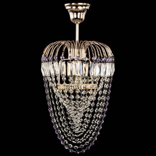 Люстра Малинка Водоворот фиолетовая в Подольске Гусь Хрустальный