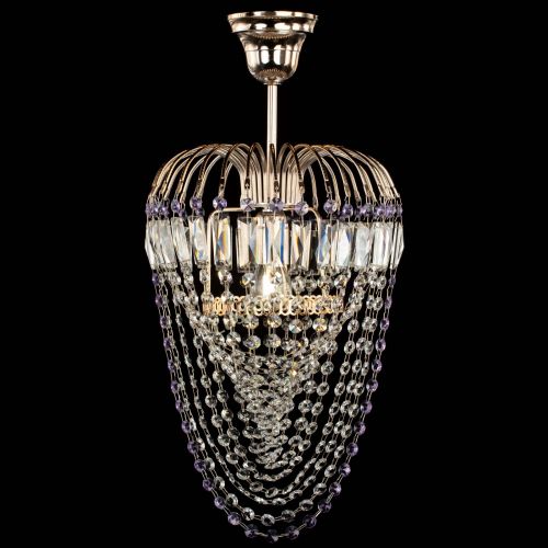 Люстра Малинка Водоворот фиолетовая в Подольске Гусь Хрустальный